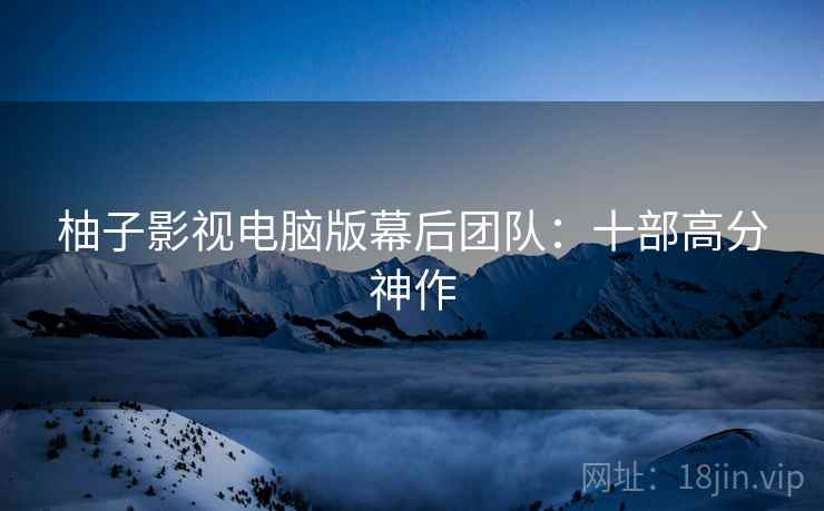 柚子影视电脑版幕后团队：十部高分神作